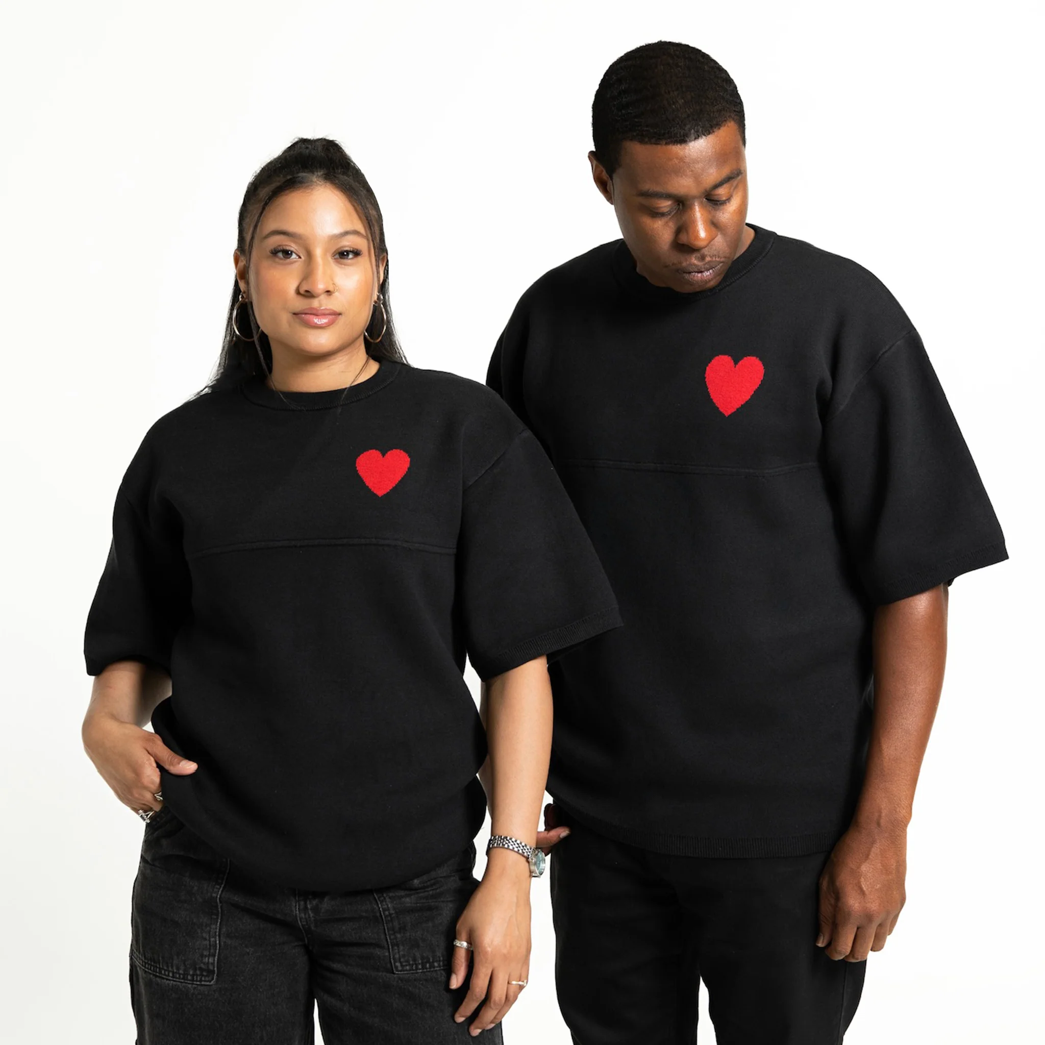 By His MRCY Heavy Knit Tee-Black - Image 5