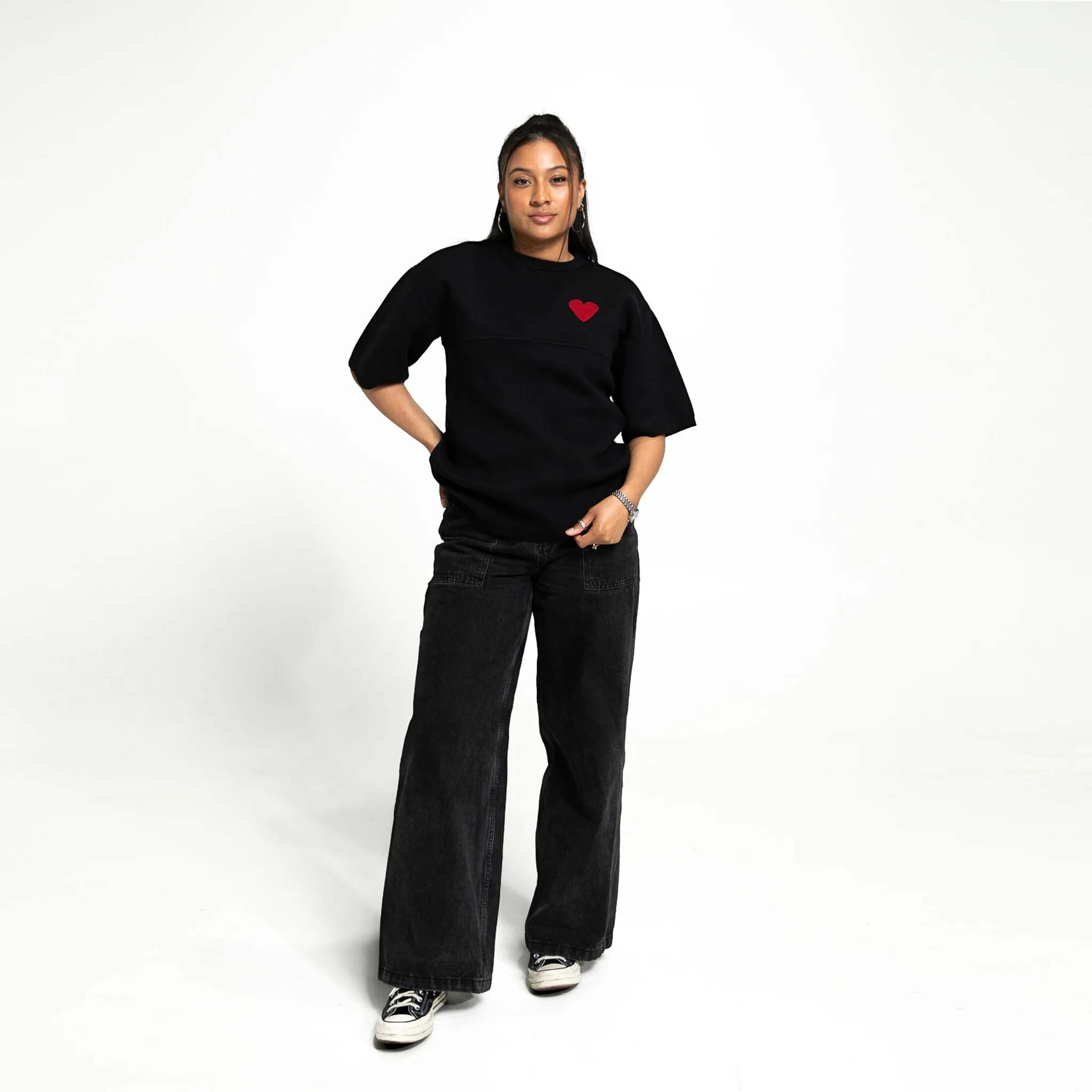 By His MRCY Heavy Knit Tee-Black - Image 6