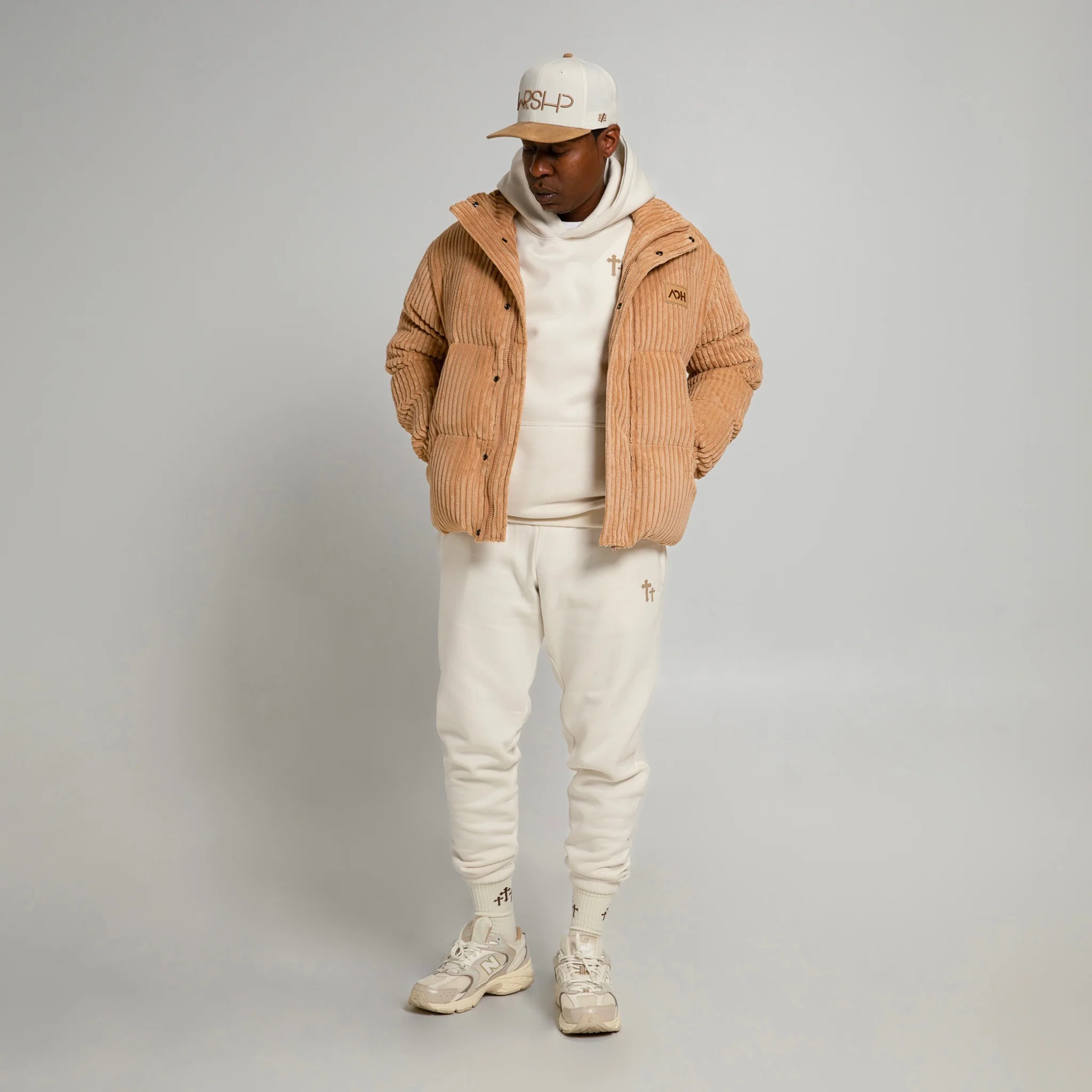 Carry My Cross Hoodie Basic- Cream - Image 6