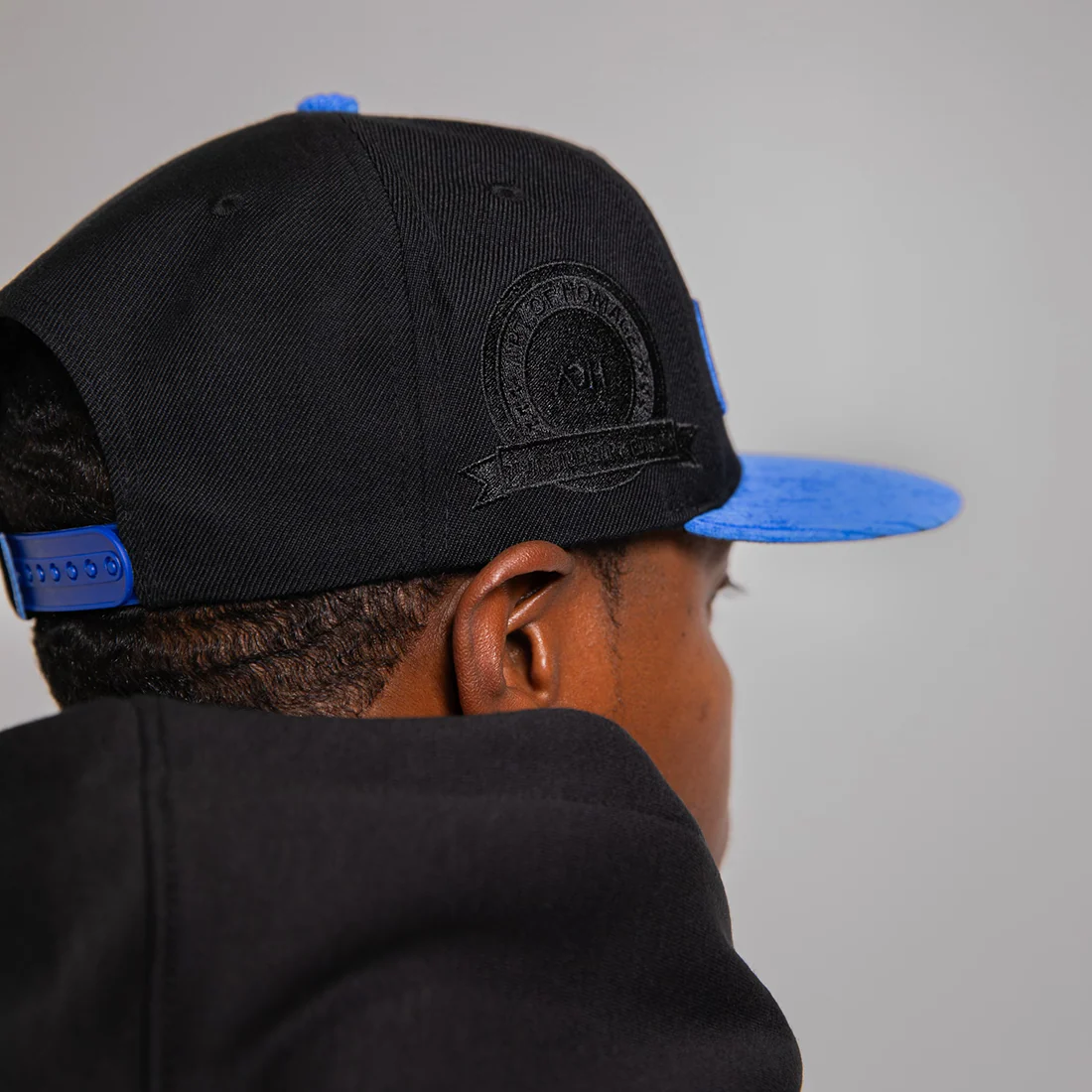 Corduroy MRCY Snapback - Blue & Black - Image 3