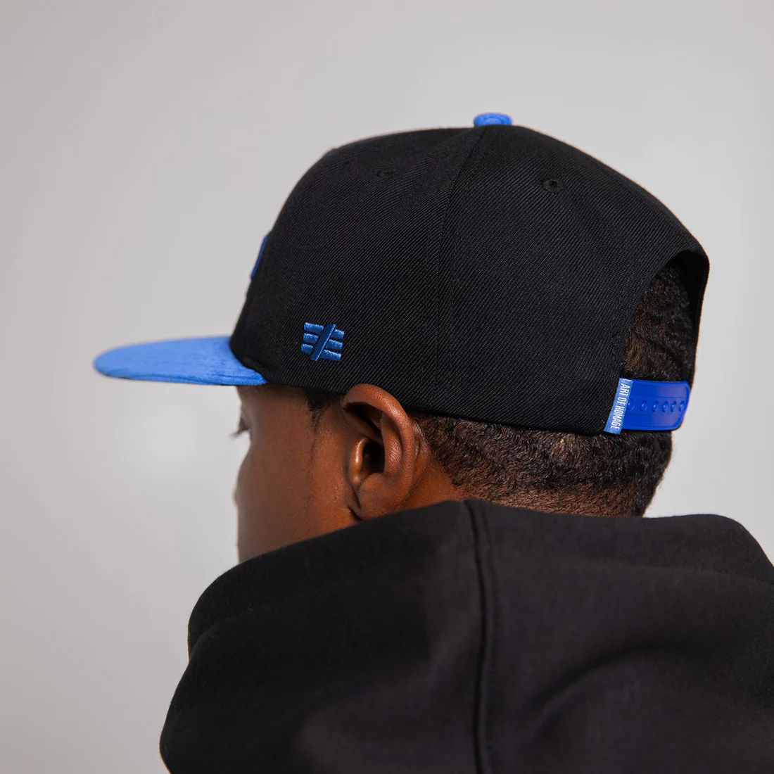Corduroy MRCY Snapback - Blue & Black - Image 5