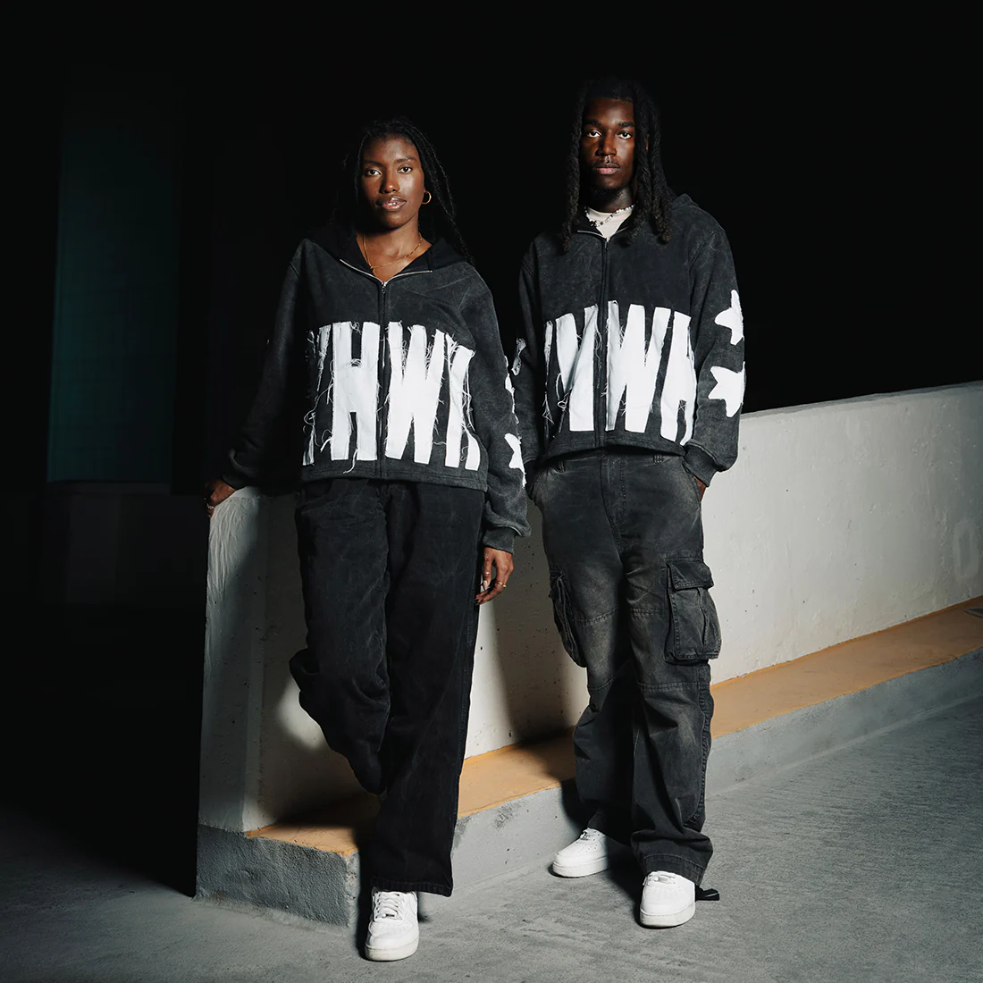 Distressed YHWH Star Zip Up - Image 3