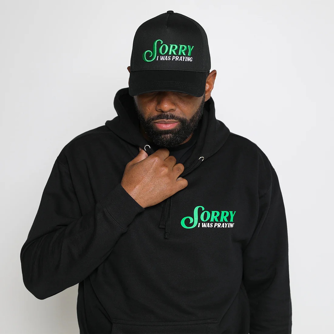 Sorry I Was Praying PF Cap - Green - Image 4